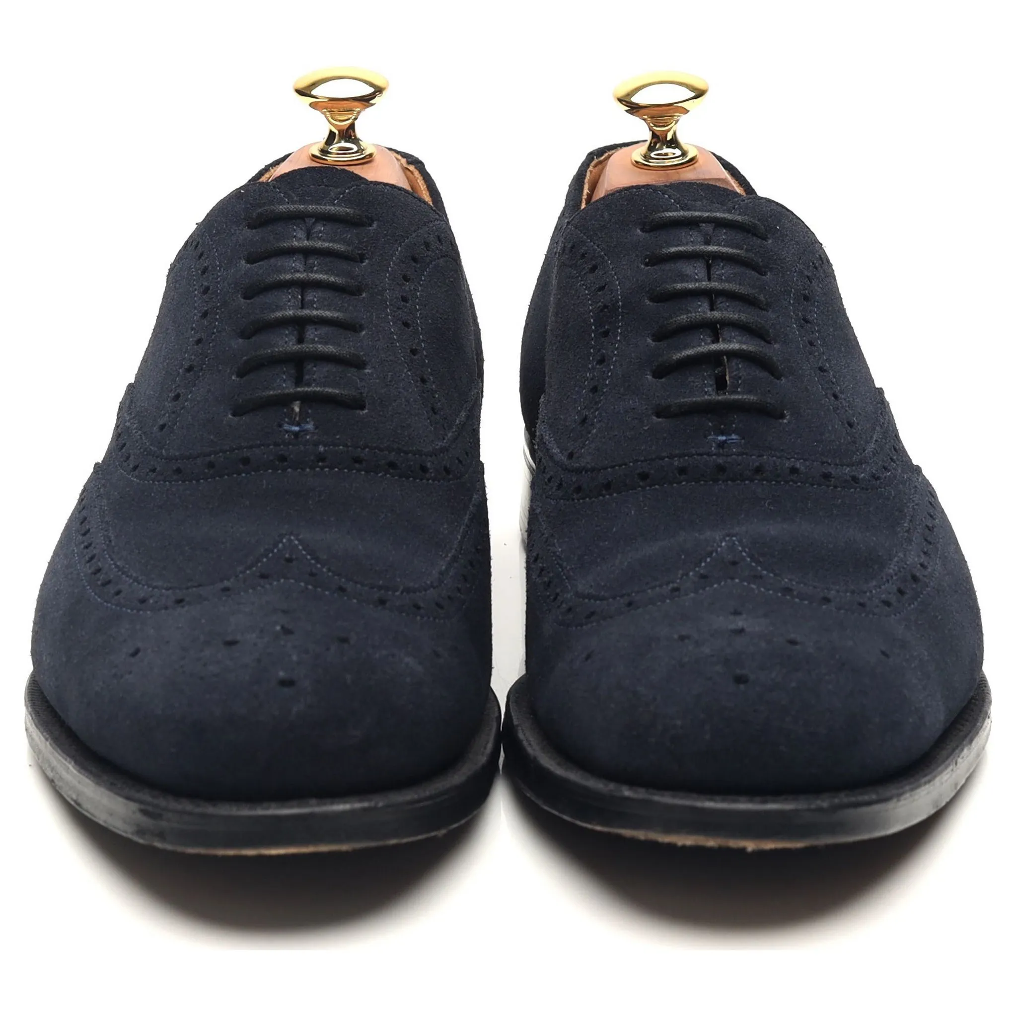 'Berlin' Navy Blue Suede Brogues UK 6 G