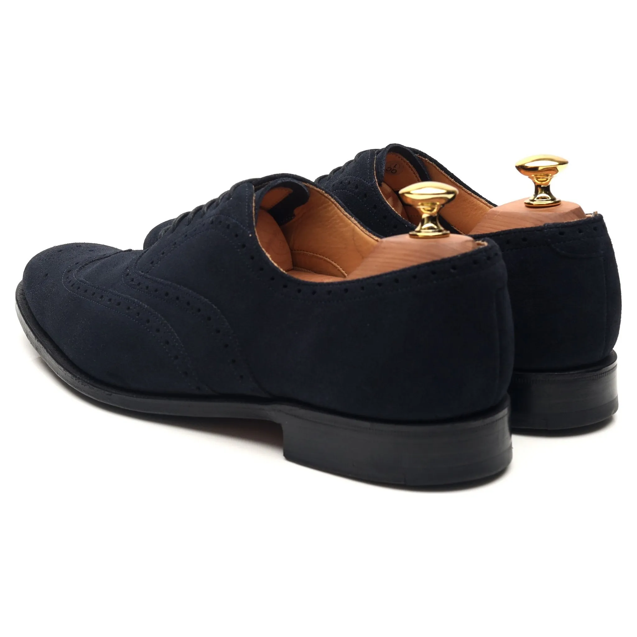 'Berlin' Navy Blue Suede Brogues UK 6 G