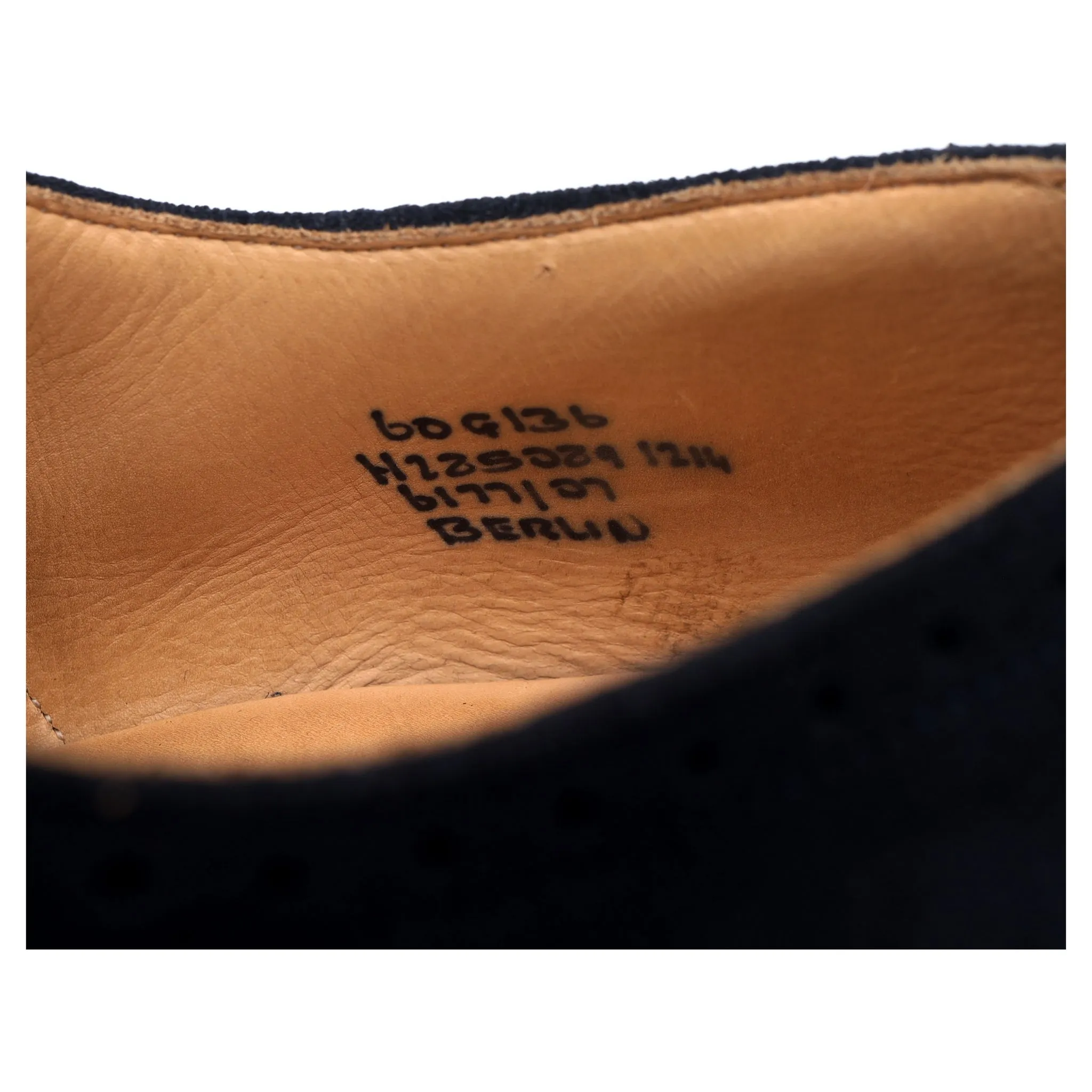 'Berlin' Navy Blue Suede Brogues UK 6 G