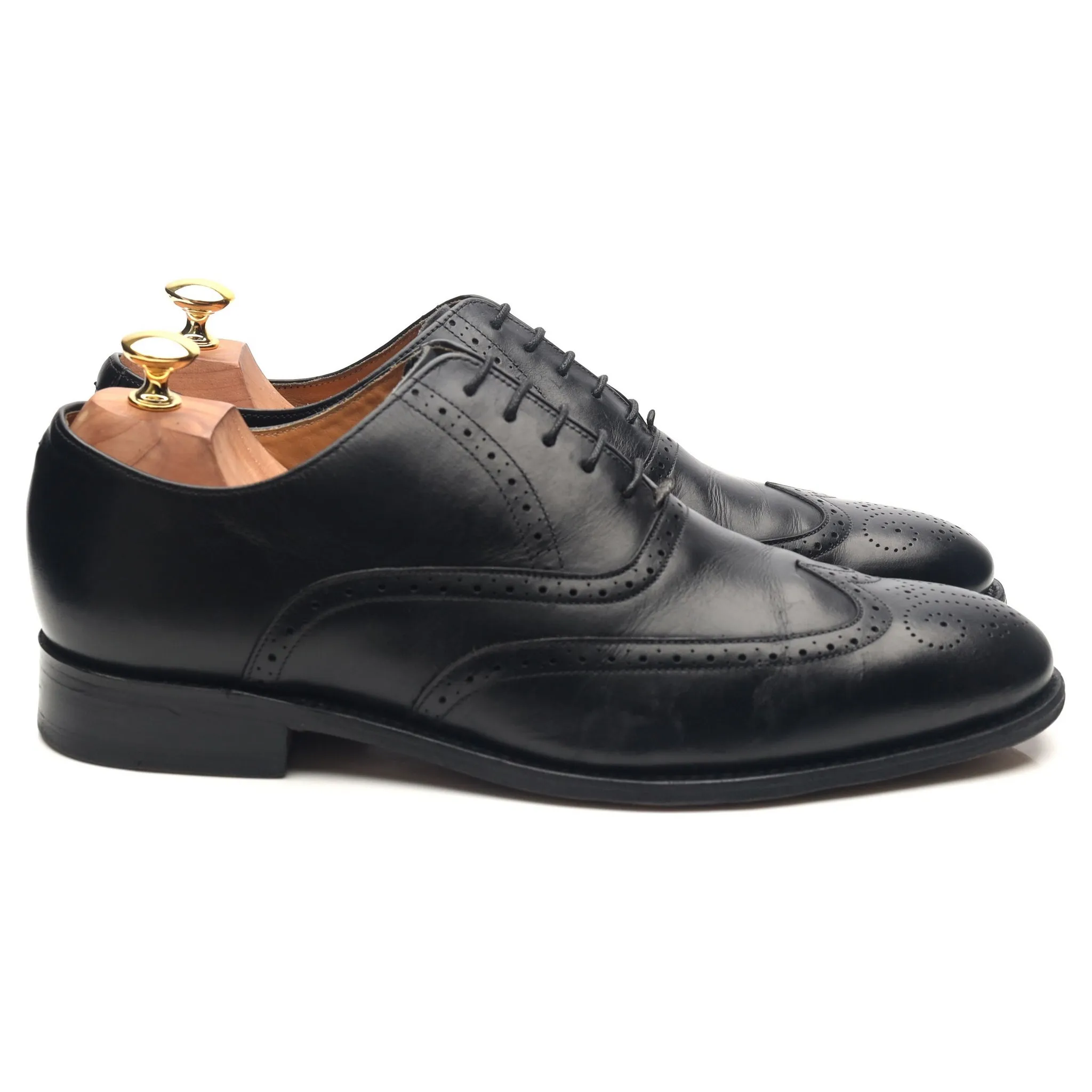 Black Leather Brogues UK 10 G