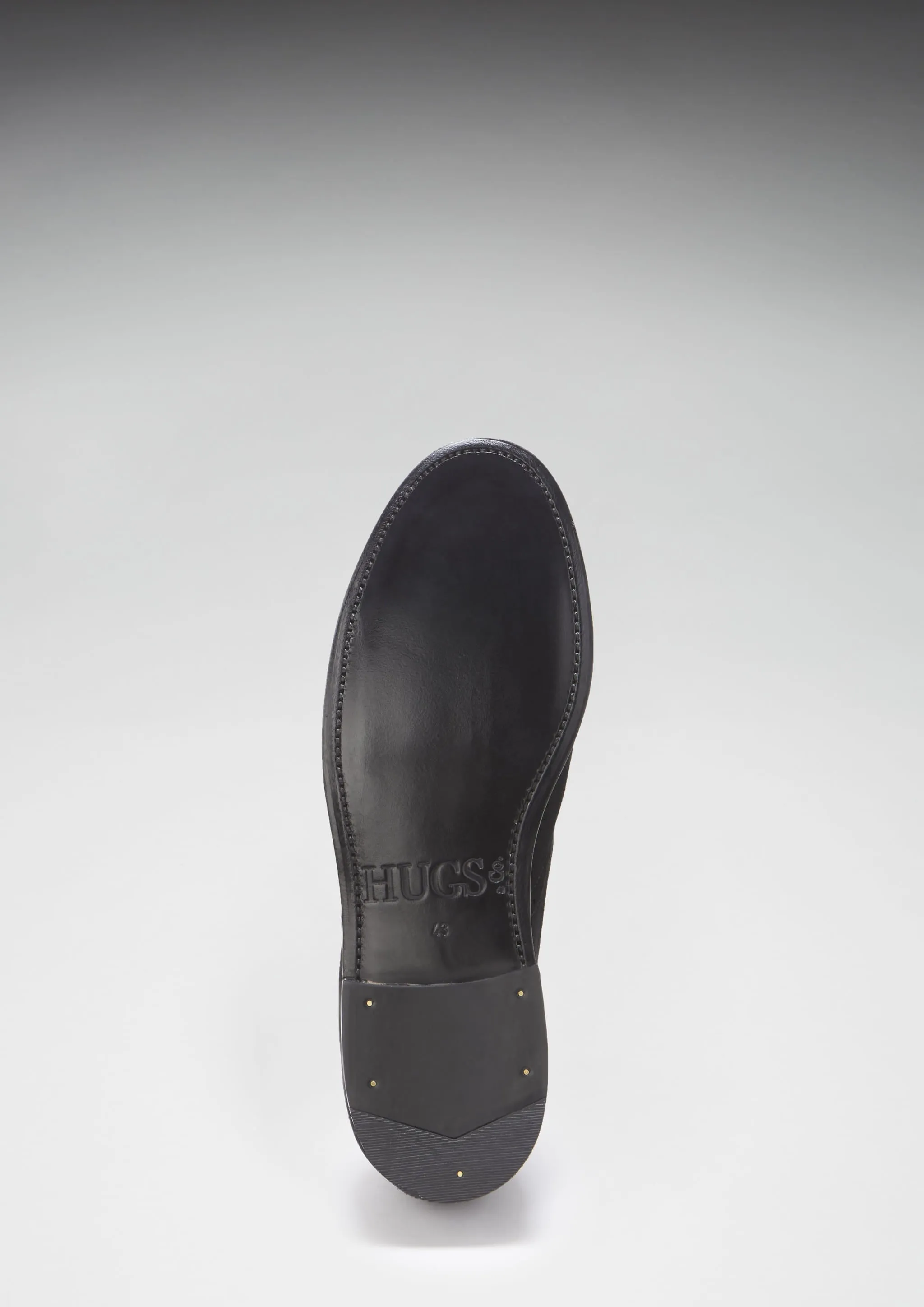 Black Suede Tasselled Brogues, Welted Leather Sole