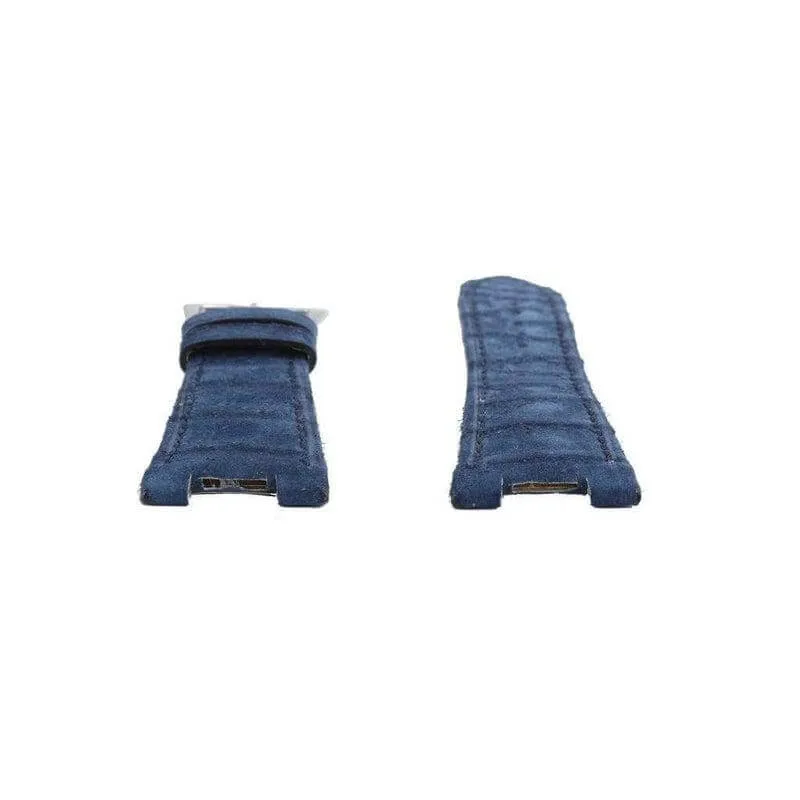 Blue Alligator Nubuck Watch Strap Patek Philippe Compatible
