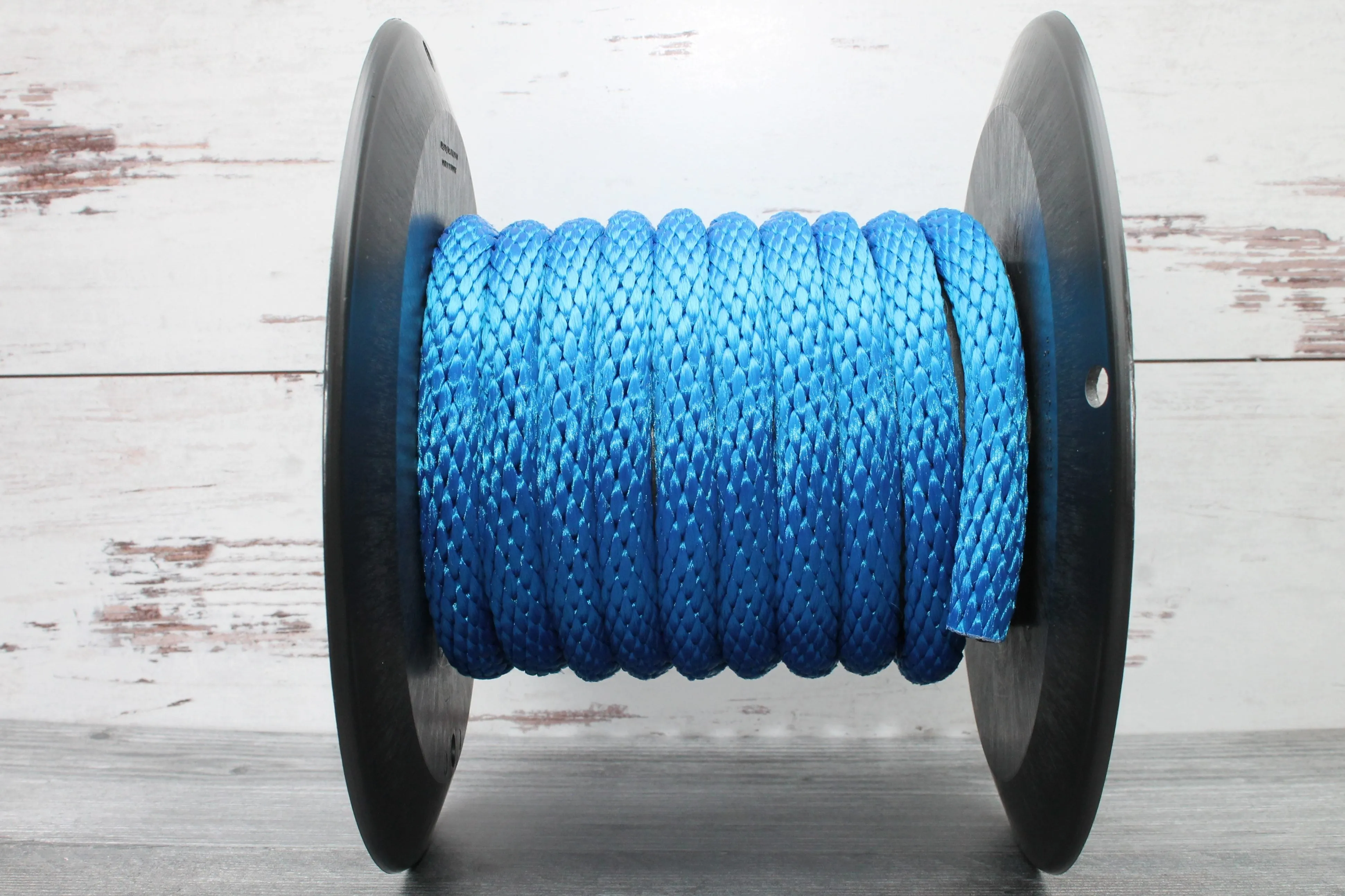 Blue Solid Braided Multifilament Polypropylene Rope