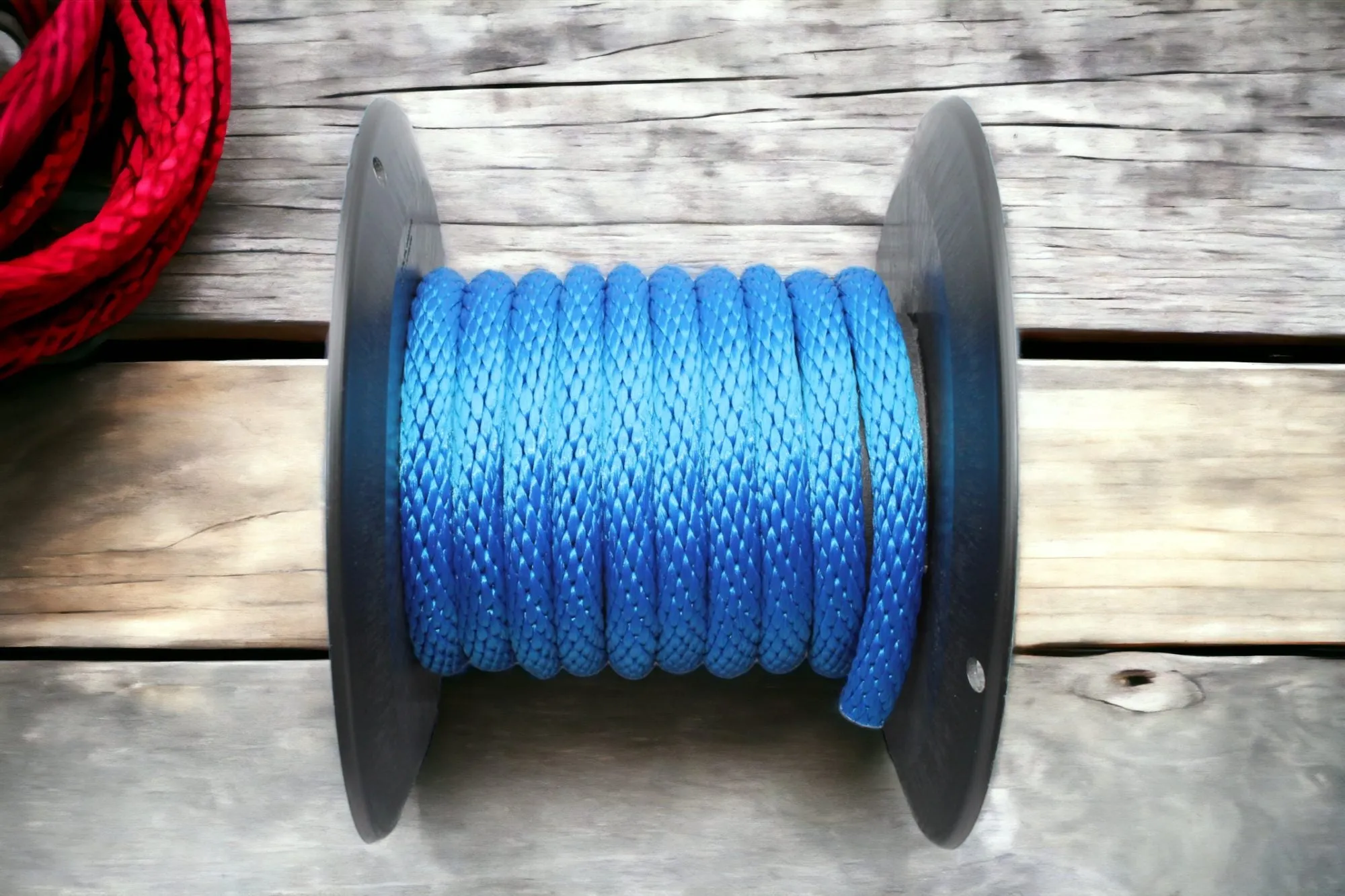Blue Solid Braided Multifilament Polypropylene Rope