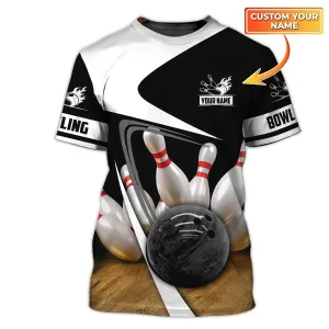Bowling - Personalized Name 3D TShirt 09 - QB95