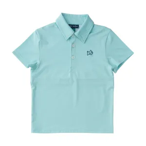 Boys Short Sleeve Pro Performance Polo in Waterspout Green