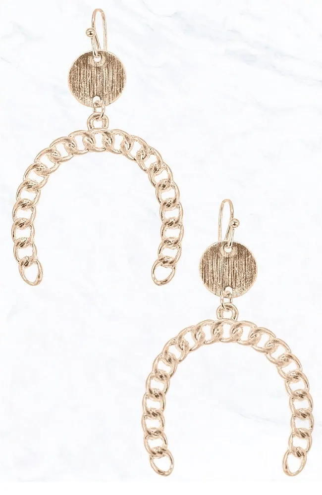 Braided Horseshoe Earrings