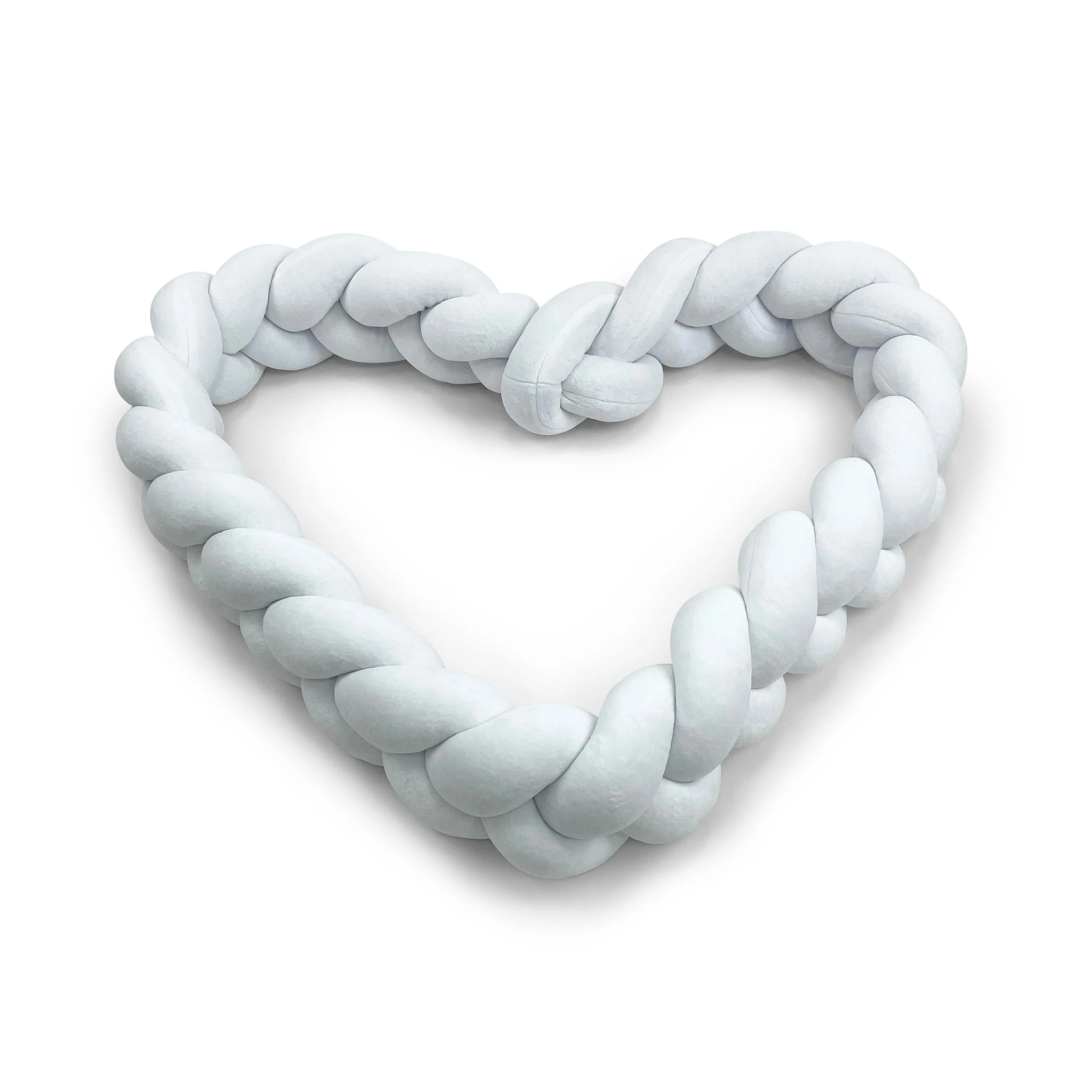 Braided Protective Velour Bumper White