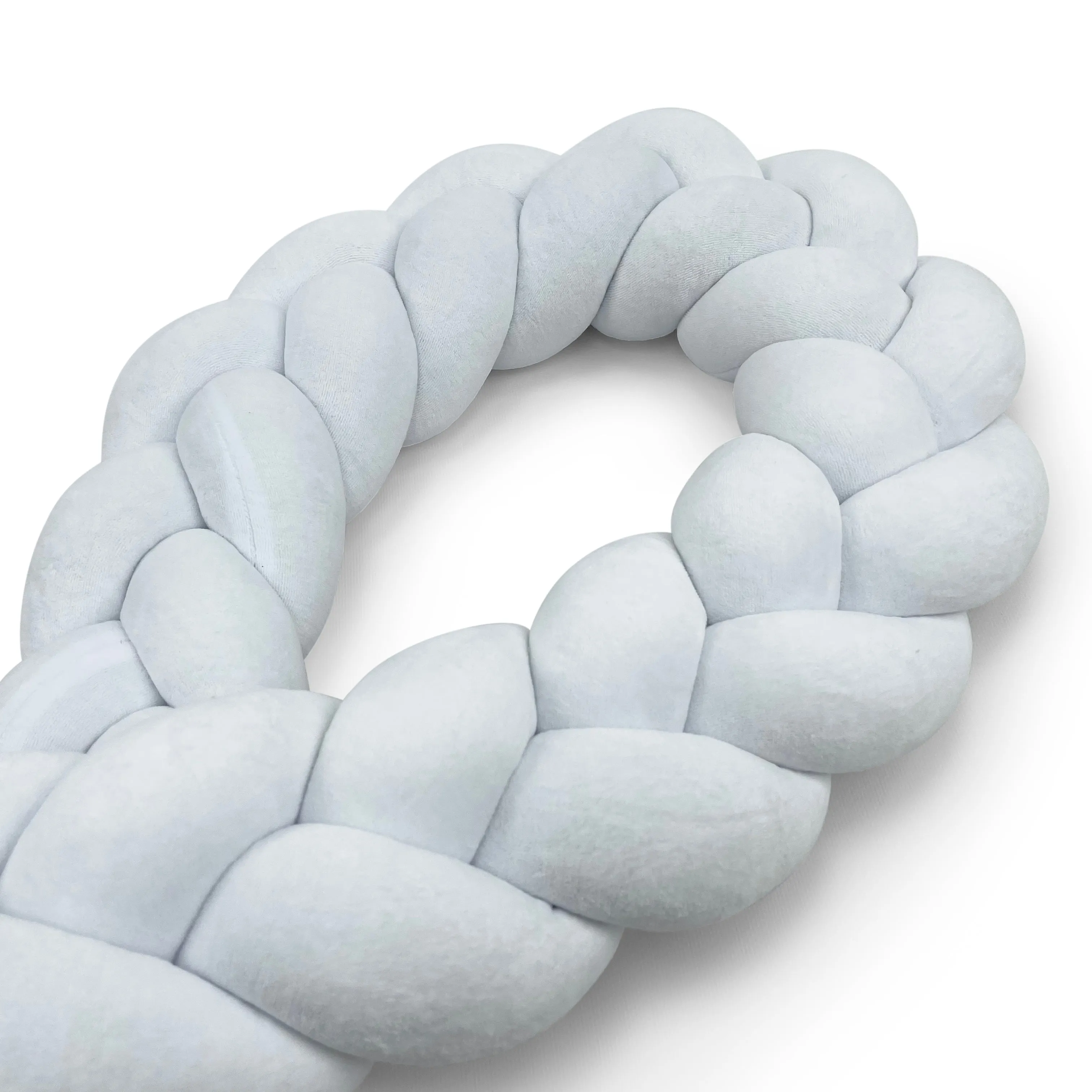 Braided Protective Velour Bumper White