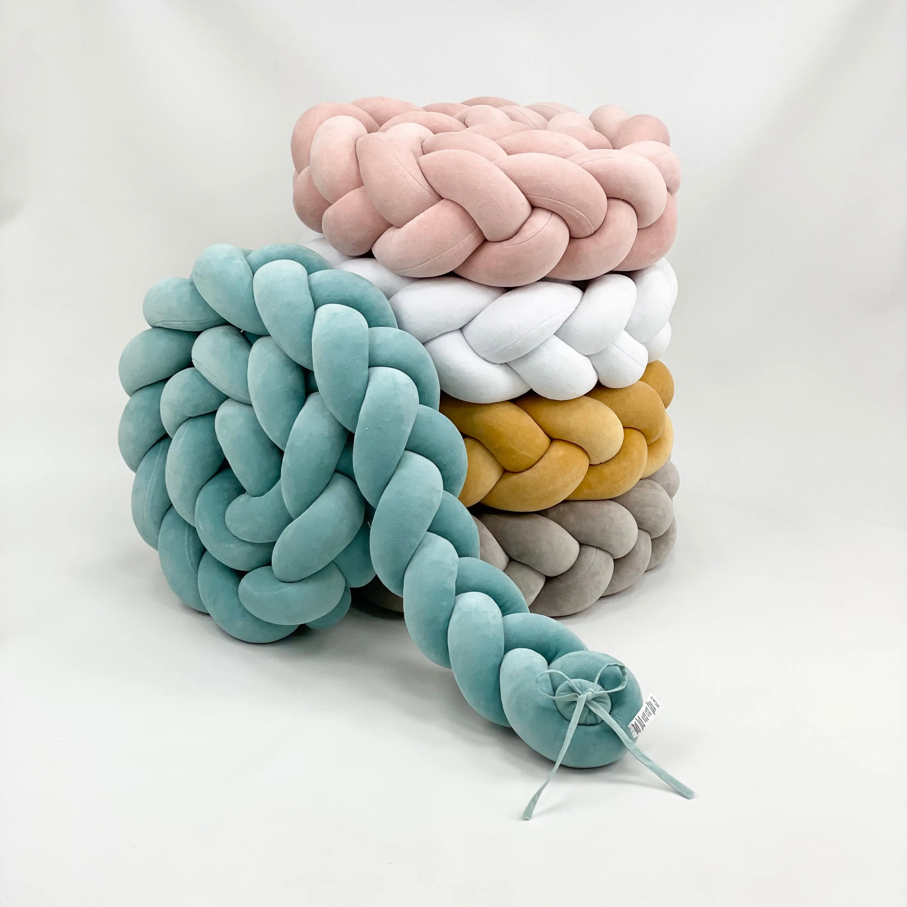 Braided Protective Velour Bumper White
