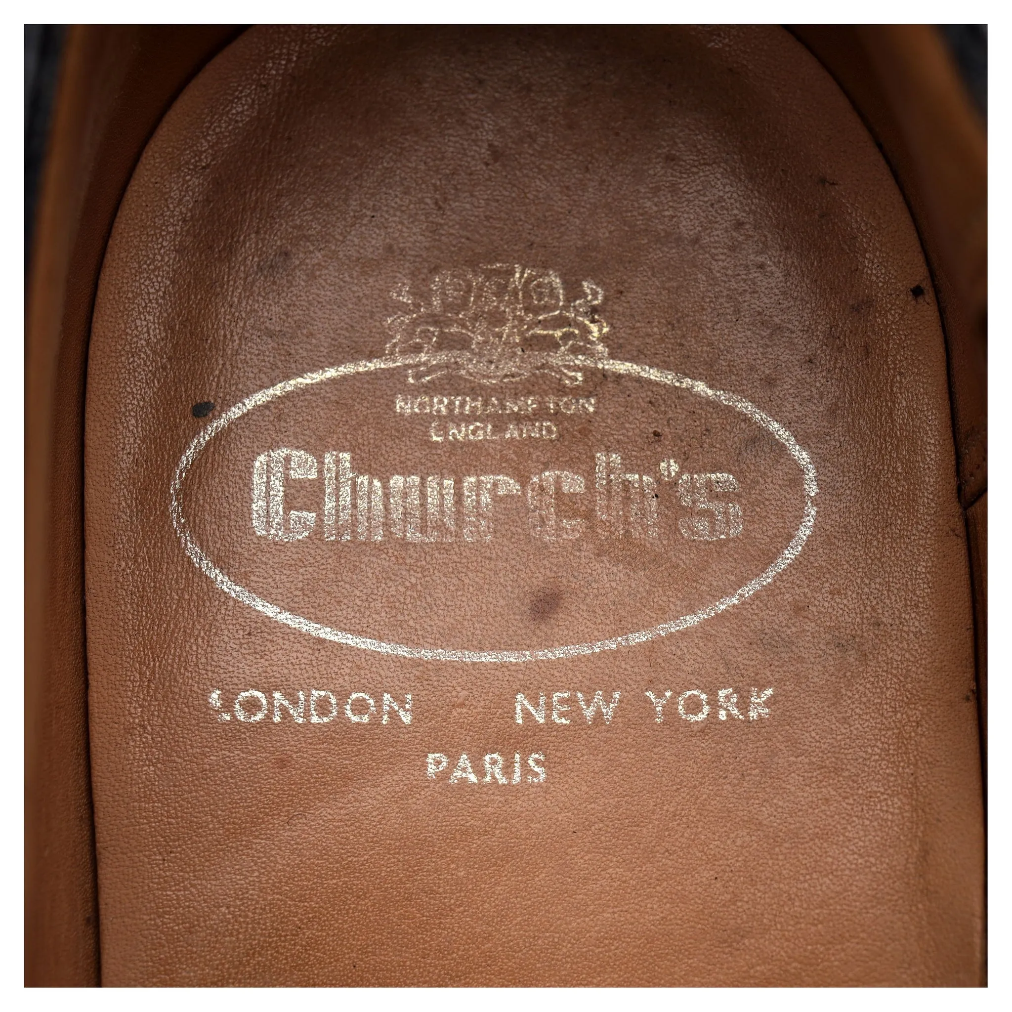 'Brisbane' Black Leather Oxford Brogues UK 10 F