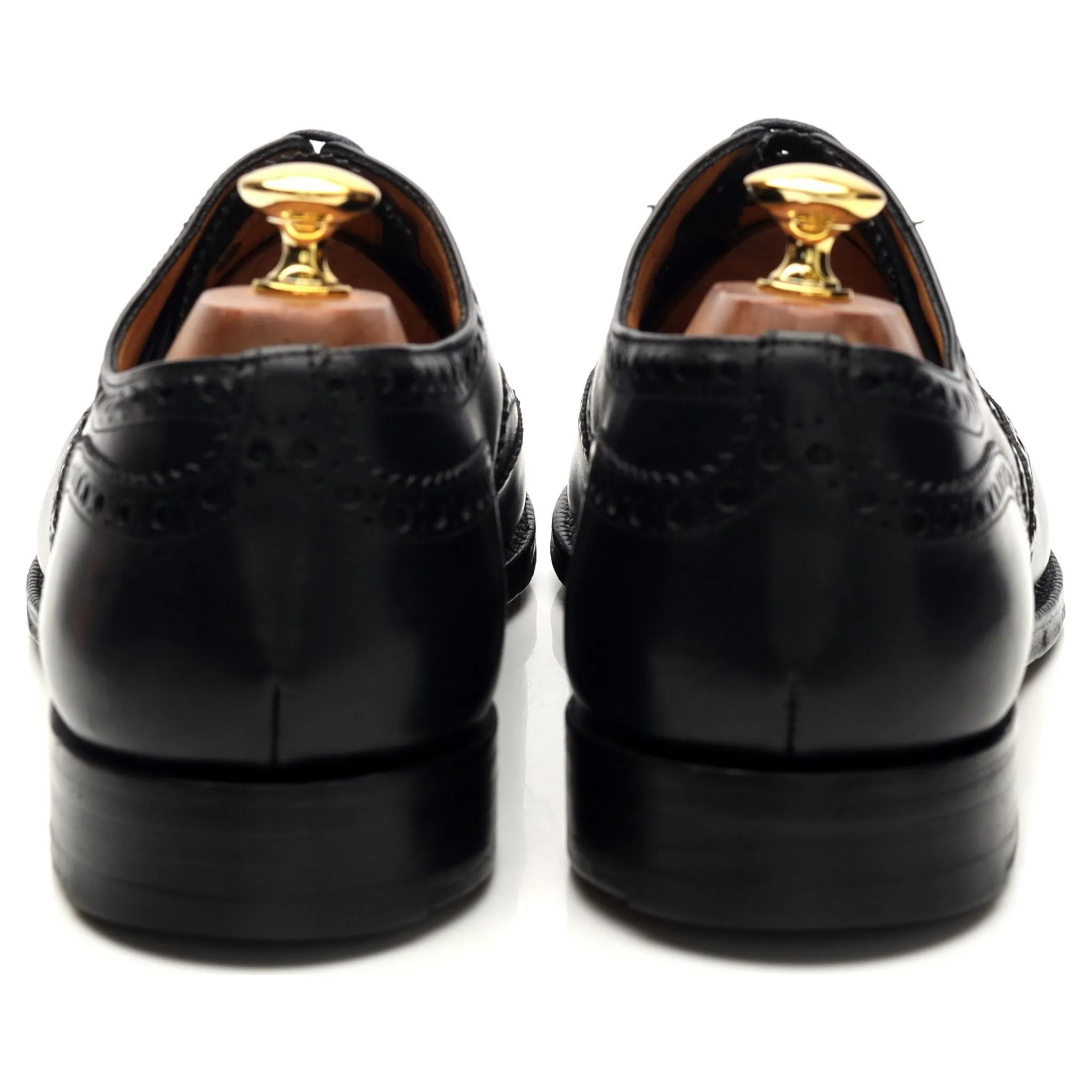 'Brisbane' Black Leather Oxford Brogues UK 10 F