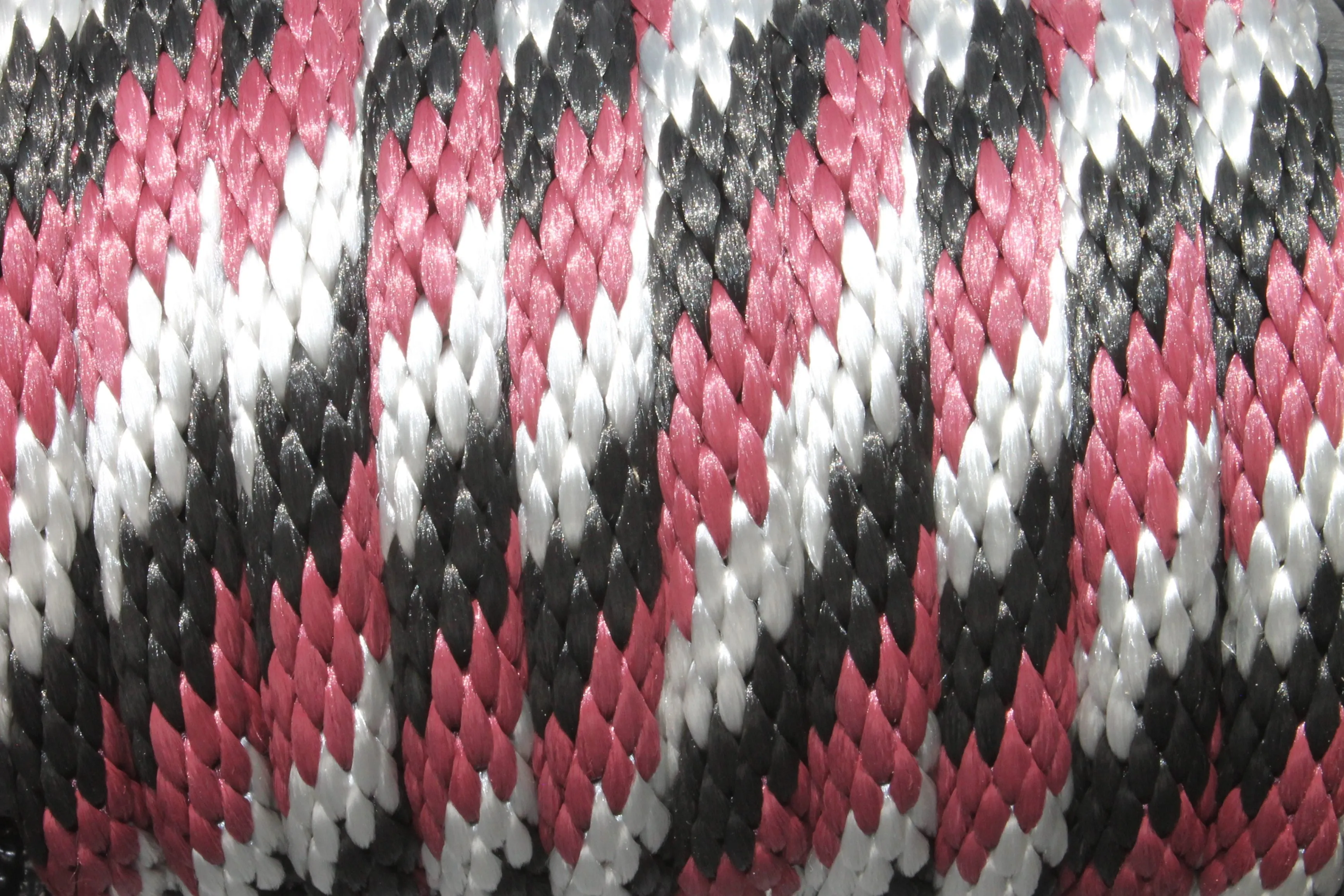 Burgundy, Black, & Silver Solid Braided Multifilament Polypropylene Rope