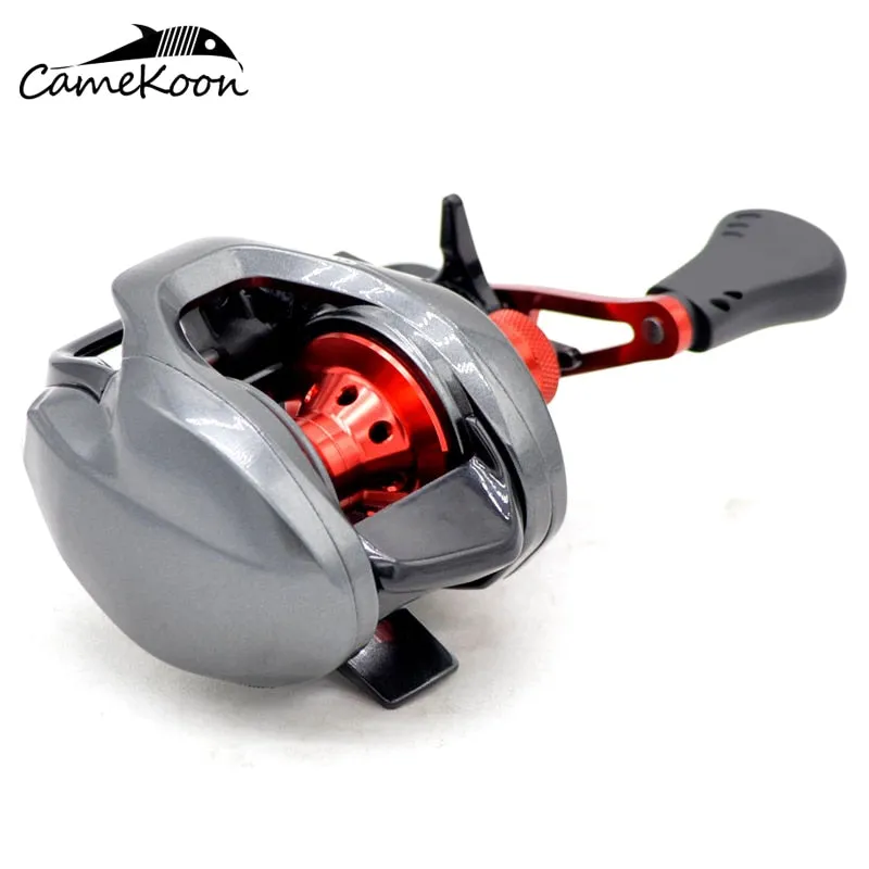 CAMEKOON Baitcasting Reels Left/Right Hand 7.3:1 Ultra Smooth Saltwater Bait Caster Wheel with Magnetic Brake Coil