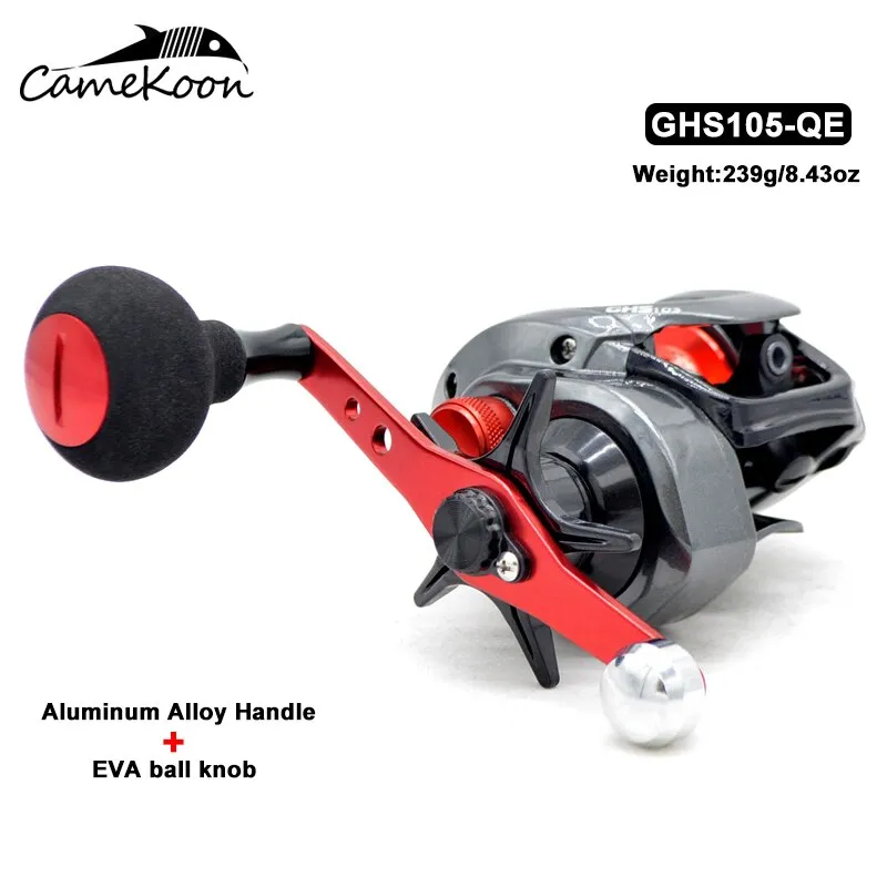 CAMEKOON Baitcasting Reels Left/Right Hand 7.3:1 Ultra Smooth Saltwater Bait Caster Wheel with Magnetic Brake Coil