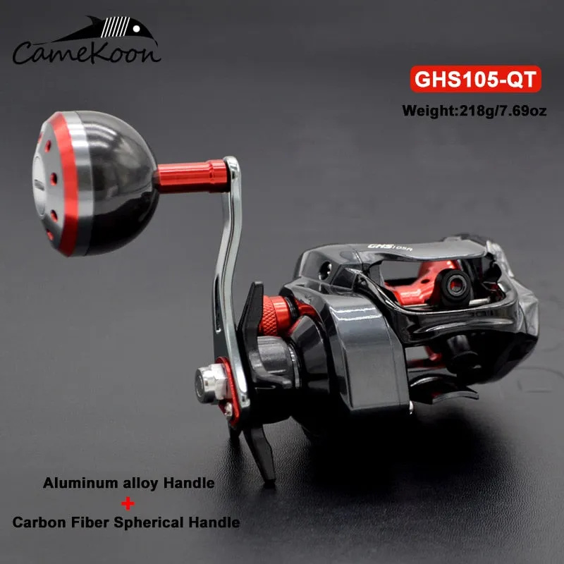 CAMEKOON Baitcasting Reels Left/Right Hand 7.3:1 Ultra Smooth Saltwater Bait Caster Wheel with Magnetic Brake Coil