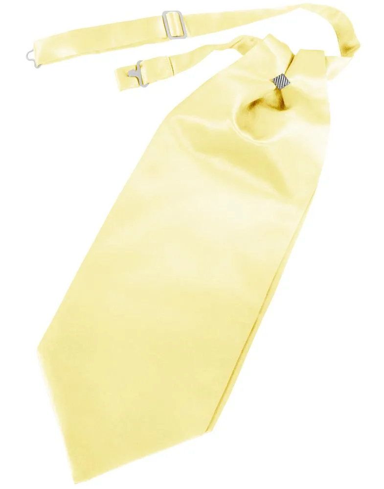 Canary Solid Satin Kids Cravat
