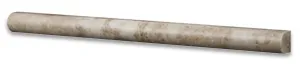 Cappuccino Marble 3/4 X 12 HONED Bullnose Liner - Lot of 50 Pcs.