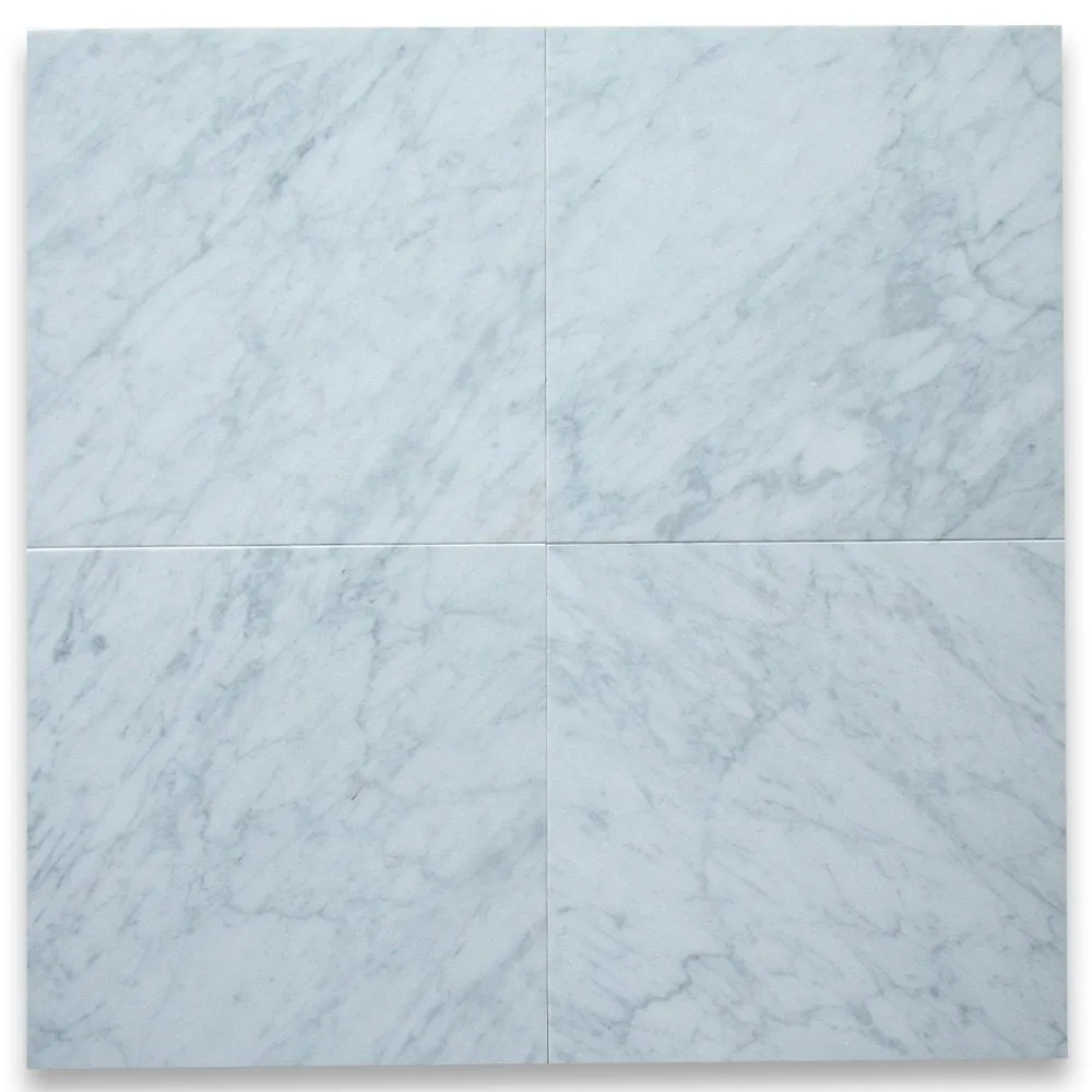 Carrara White Italian Carrera Marble 12x12 Tile Polished - 200 sq.ft.