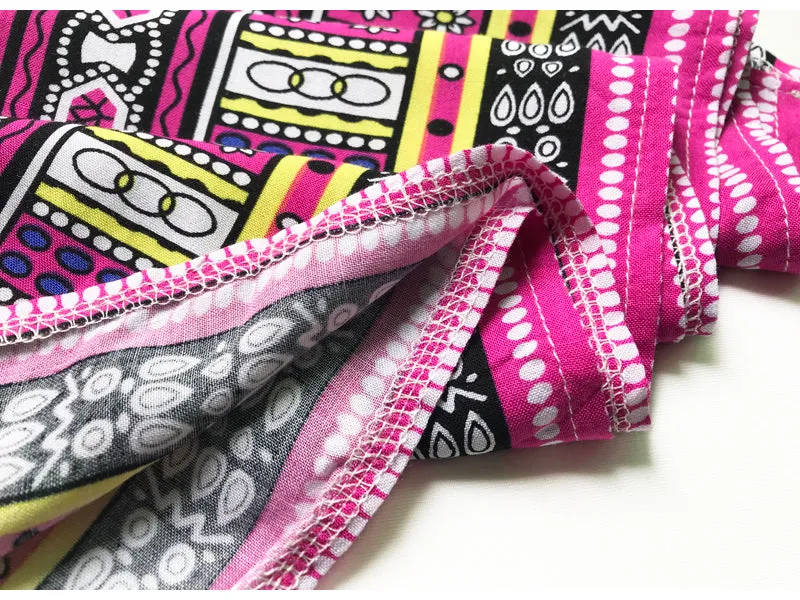 Casual Traditional African Kitenge Dashiki Print Loose Long Dress Design