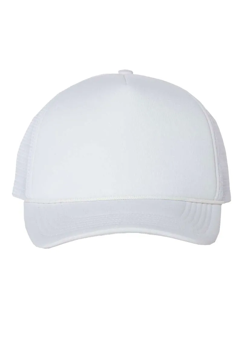 Checkered Salty Palm Trees Foam Mesh Back Trucker Cap