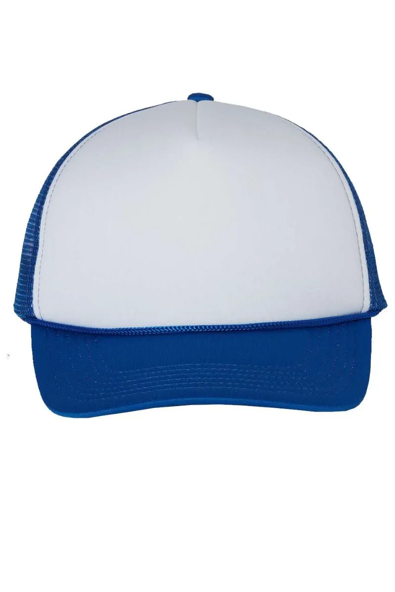 Checkered Salty Palm Trees Foam Mesh Back Trucker Cap