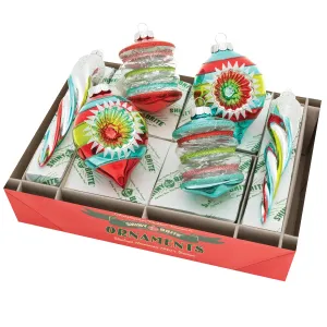 Christopher Radko - Decorated Shapes-Fest Fete ornaments