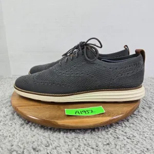 Cole Haan OriginalGrand Gray Stitchlite Business Casual Wingtip Oxford Mens 12 M
