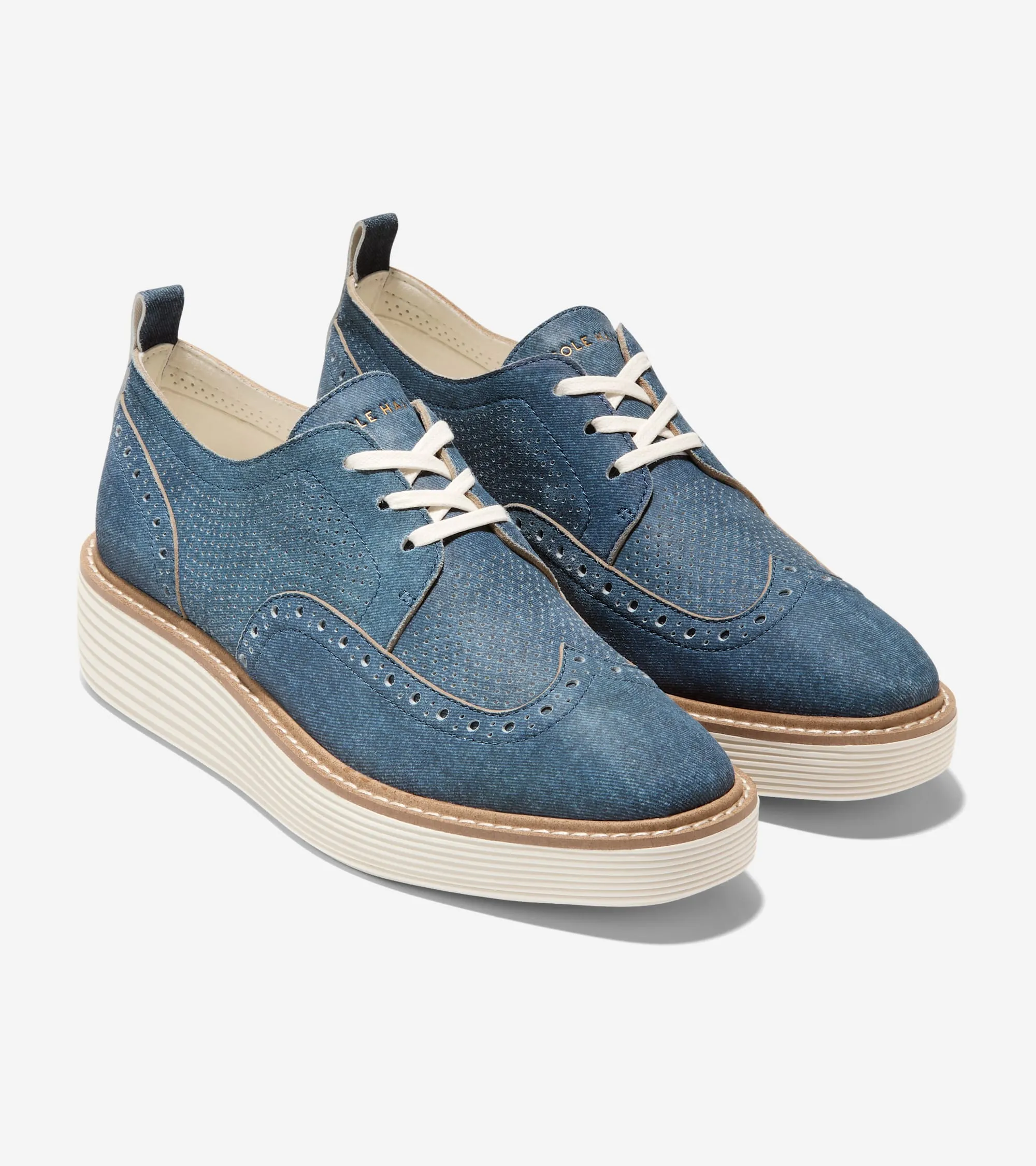 Cole Haan Women's ØriginalGrand Platform Wingtip Oxfords