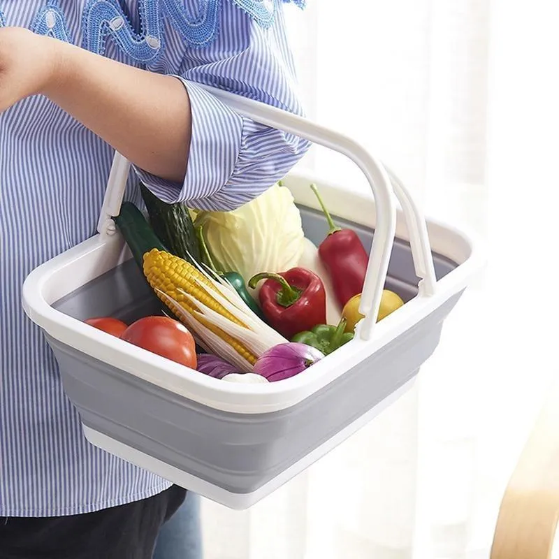 Collapsible Portable Multifunctional Collapsing Basket Folding Storage Containers