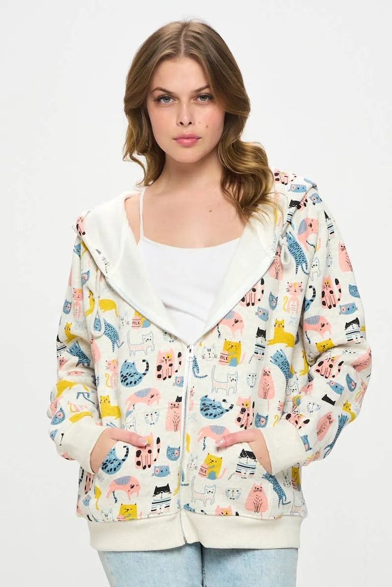 Colorful Cats Hoodie
