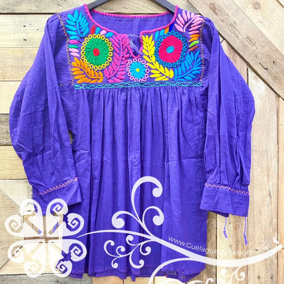 Colorful Embroider Rococo Top - Long Sleeve