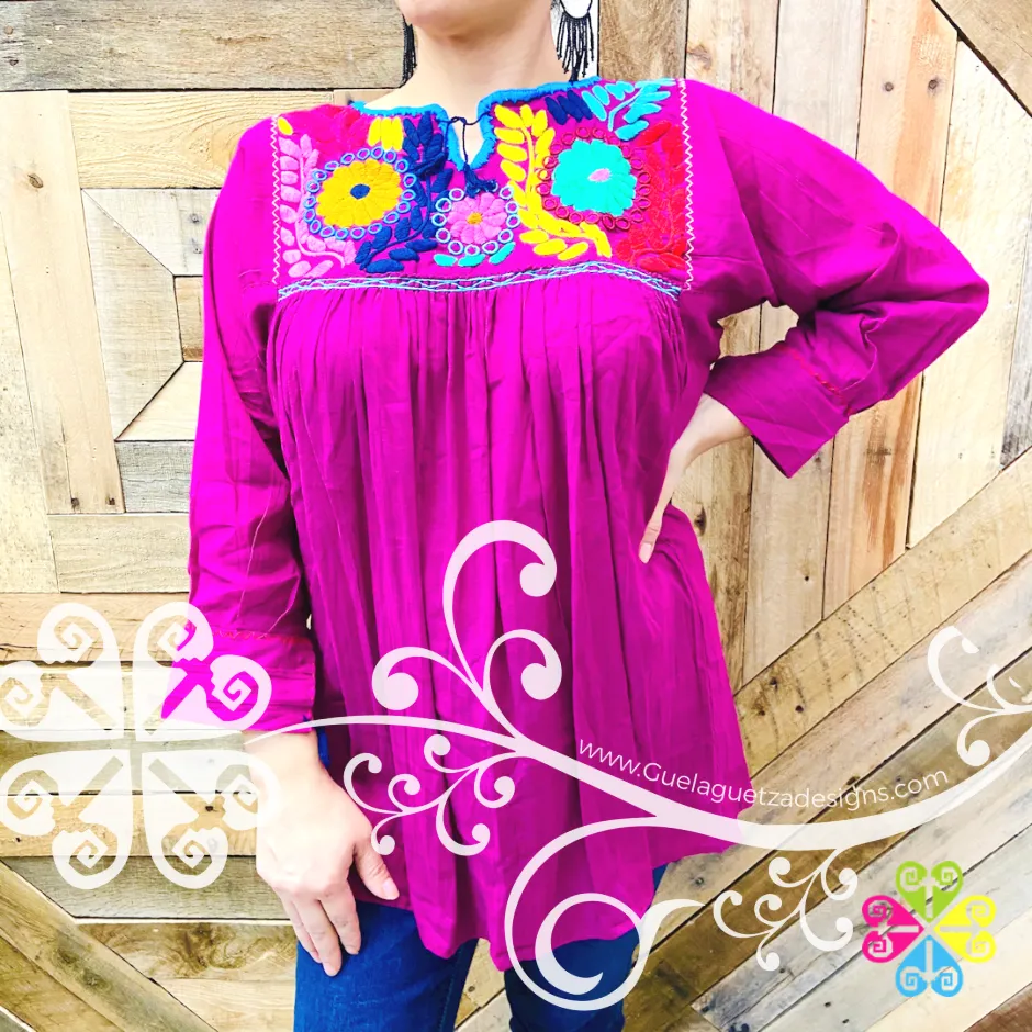 Colorful Embroider Rococo Top - Long Sleeve