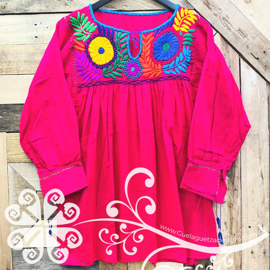 Colorful Embroider Rococo Top - Long Sleeve