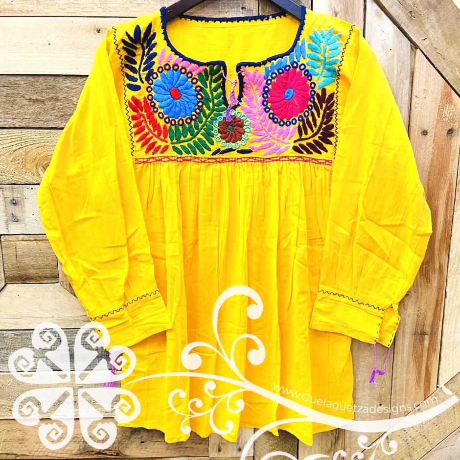 Colorful Embroider Rococo Top - Long Sleeve