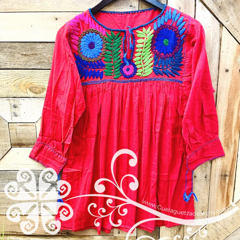 Colorful Embroider Rococo Top - Long Sleeve