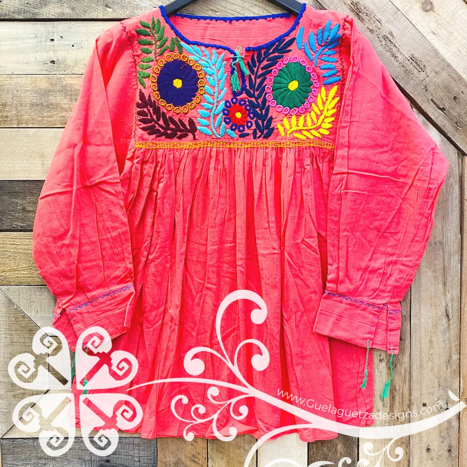 Colorful Embroider Rococo Top - Long Sleeve