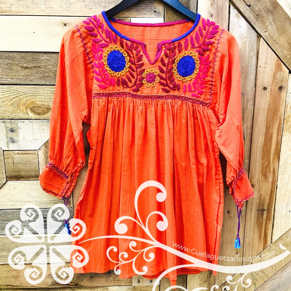 Colorful Embroider Rococo Top - Long Sleeve
