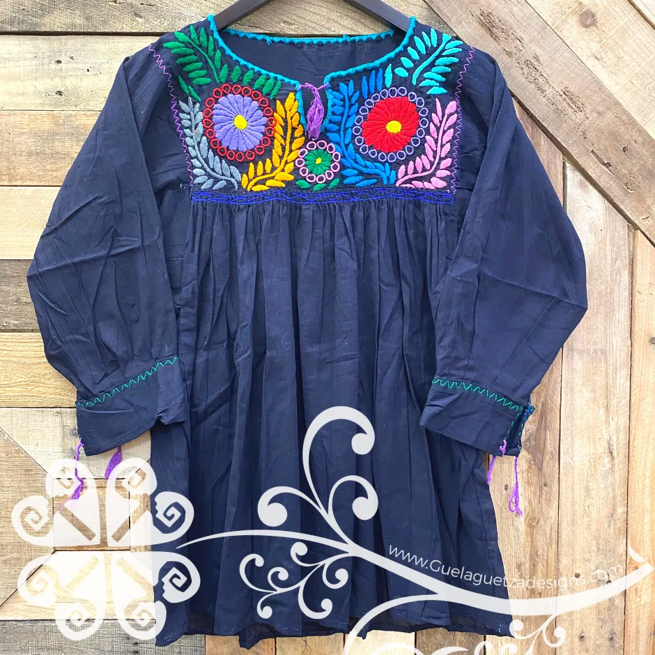 Colorful Embroider Rococo Top - Long Sleeve