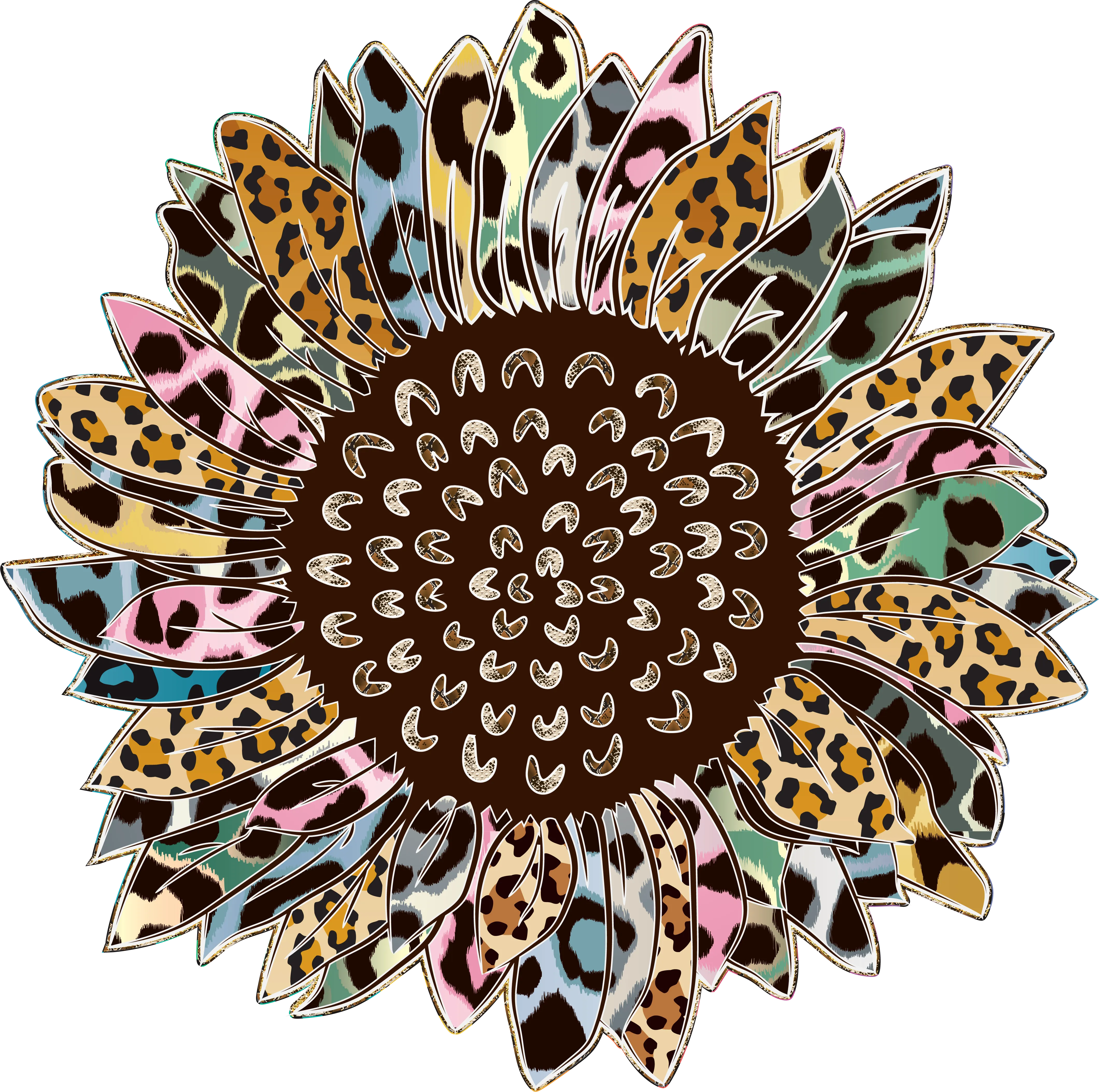 Colorful Leopard Sunflower