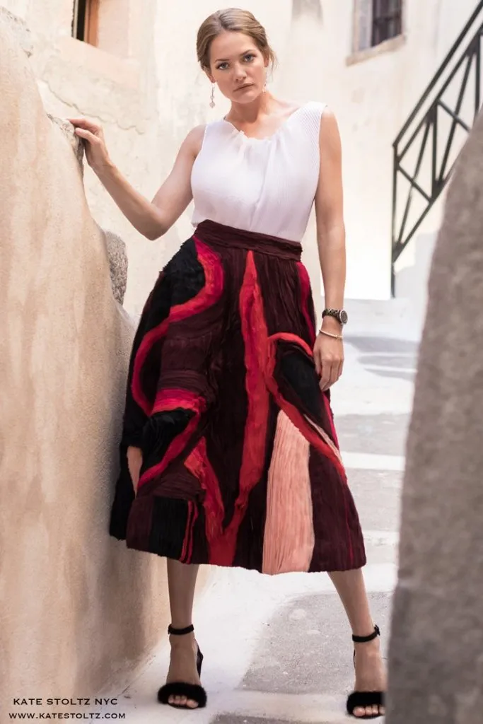 Colorful Painterly Skirt