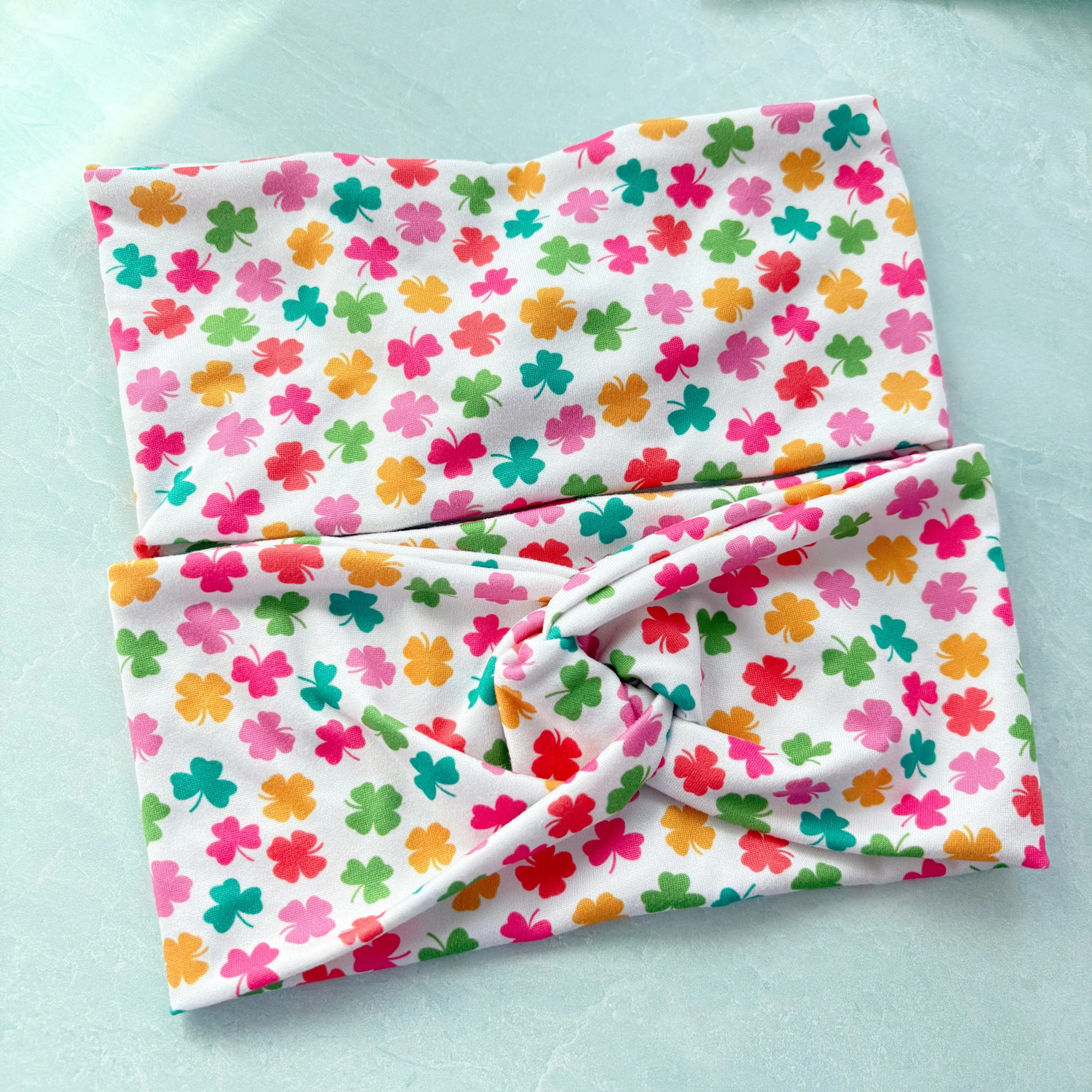 Colorful Shamrocks Headband