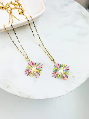 Colorful Sun Necklace