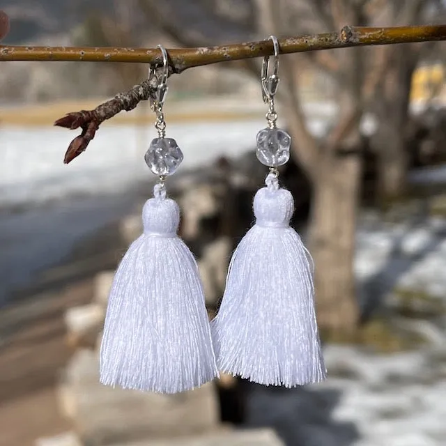 Colorful tassel earrings