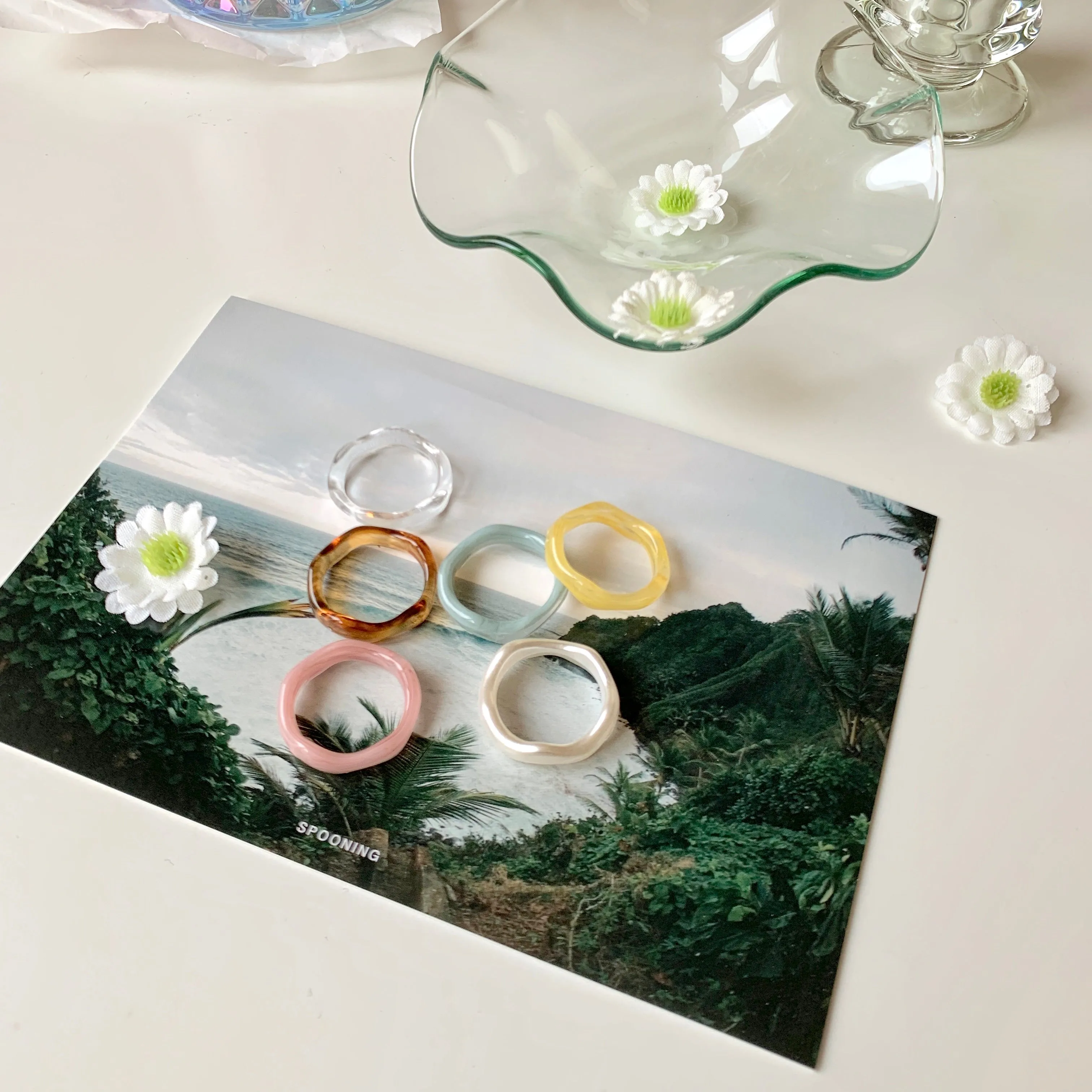 colorful wave ring