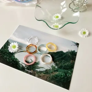 colorful wave ring