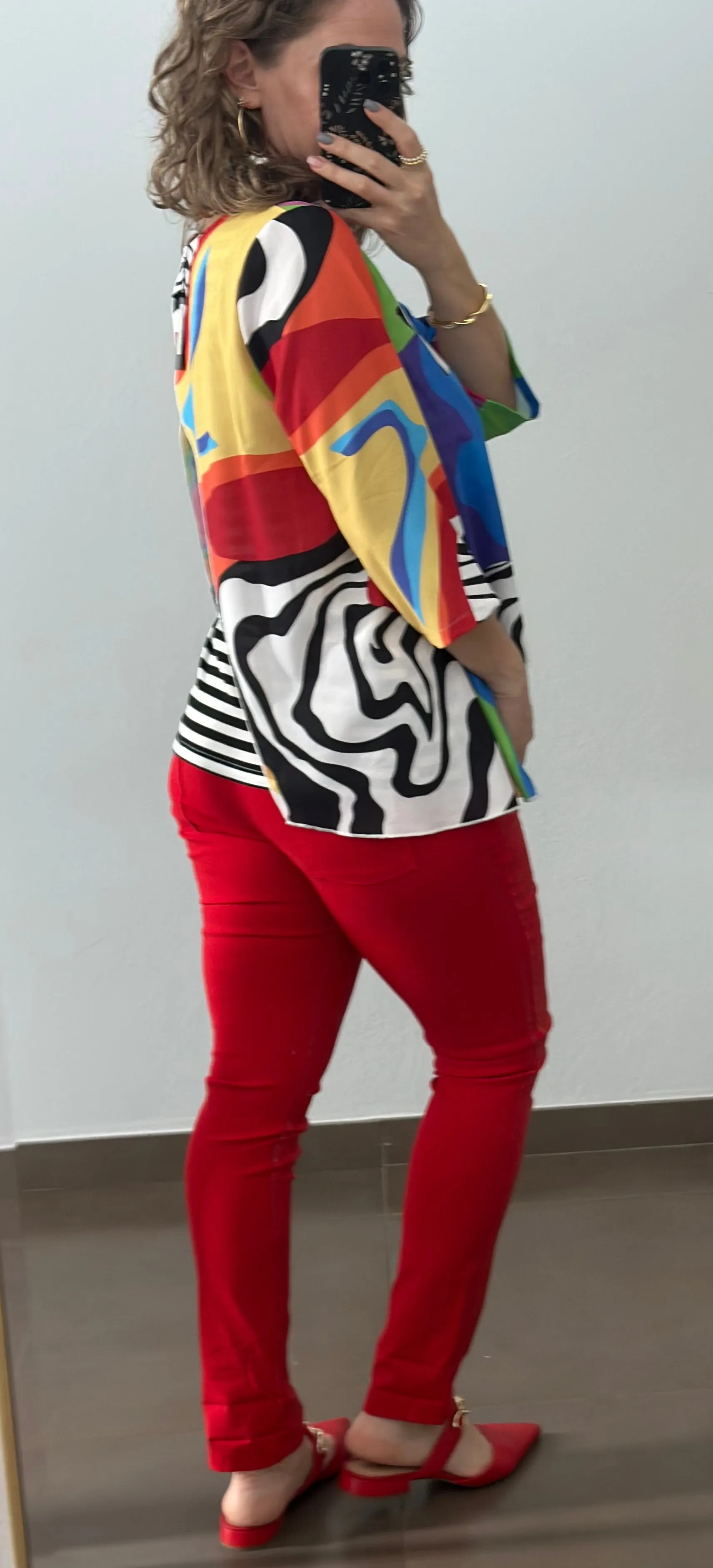 Colorful Zebra Blouse