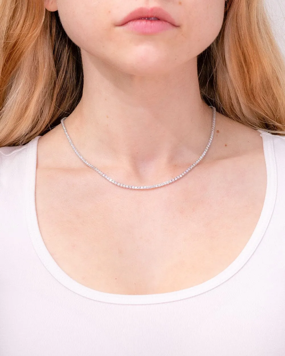 Core Lab Diamond Tennis Necklace