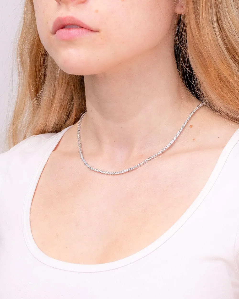 Core Lab Diamond Tennis Necklace