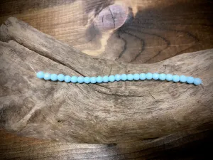 Czech Glass Fire Polished Bead Strand - Faceted Rounds - 5mm - 5”